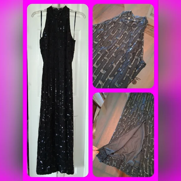 Vintage Sequined Gown - Picture 1 of 12